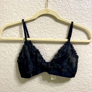 Sheer black bralette